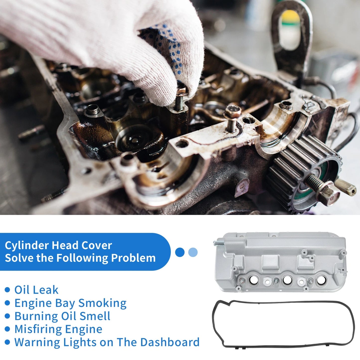 Engine Valve Cover for Honda Accord 3.5L V6 (2008-2012)