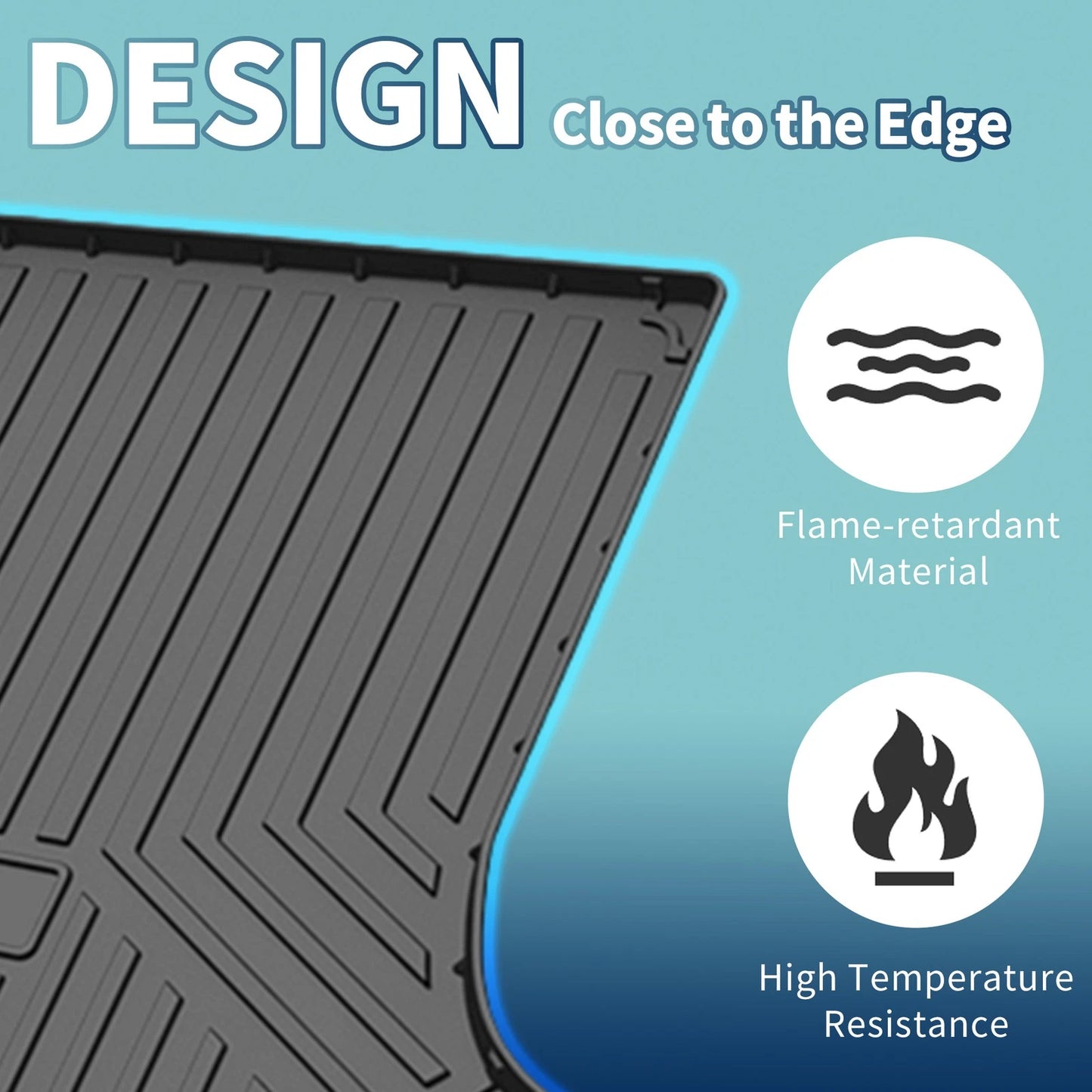 Flat Face Cargo Liner / 1 Pc / Rear Trunk Mat for Buick Envision (2021–2024)