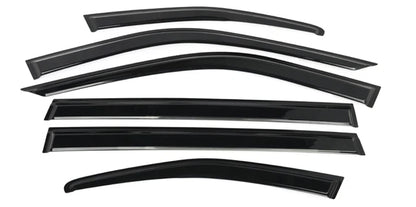 Black Window Vent Visor Shade Rain Cover for Toyota Highlander (2020-2023)