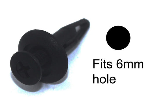 10x carenatura Clip m6 6mm Finitura Vite Rivetto for Kawasaki Moto