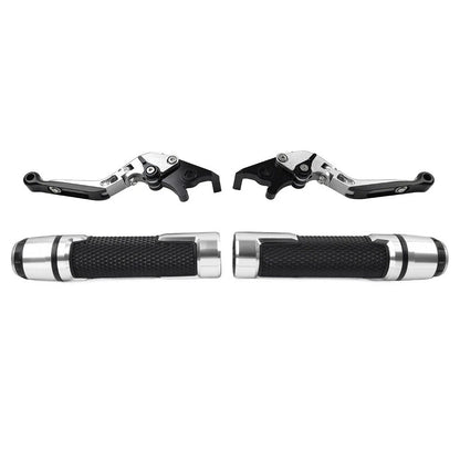 Silver Extendable Brake Clutch Levers Grip Set for Honda ADV150 (2019-2020)