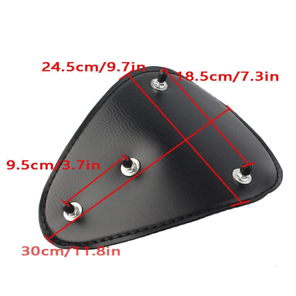 Spring Bracket Leather Solo Driver Seat for Harley Chopper Bobber (2000-2023)