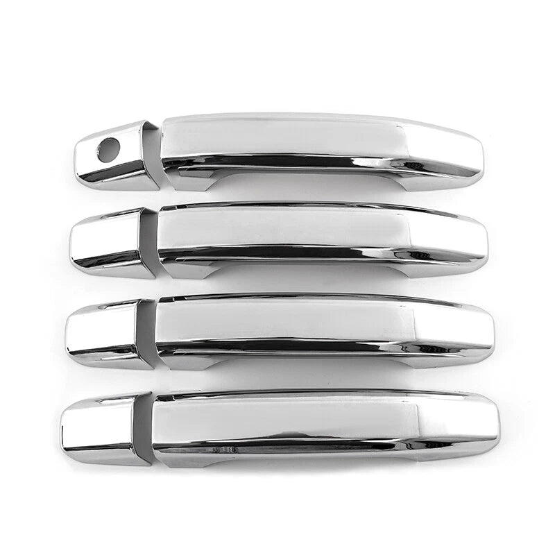 Chrome 4Dr Door Handle Covers Bezel Kit for 2014-2018 Chevy Silverado GMC Sierra