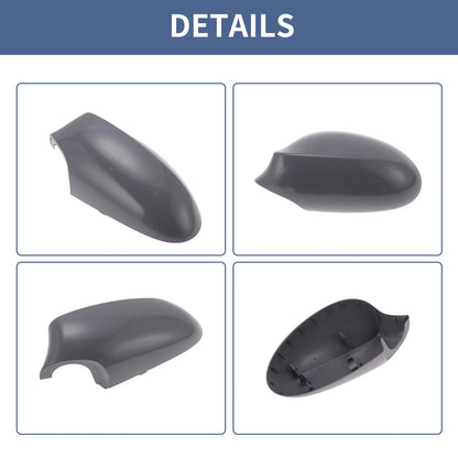 Mirror Cover Cap Replacement Gray for BMW 1 Series E81 E82 E87 E88 (2004-2010)