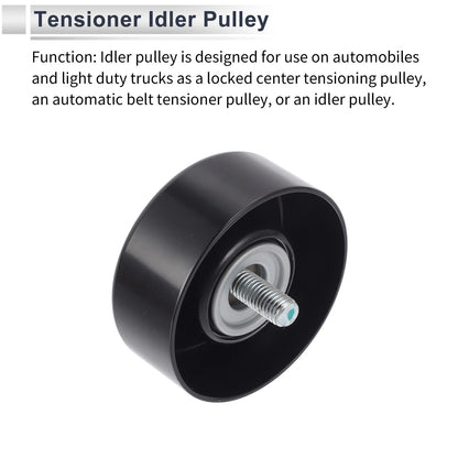Drive Belt Idler Pulley for Jeep Wrangler (2007-2018) Black 1 x Piece