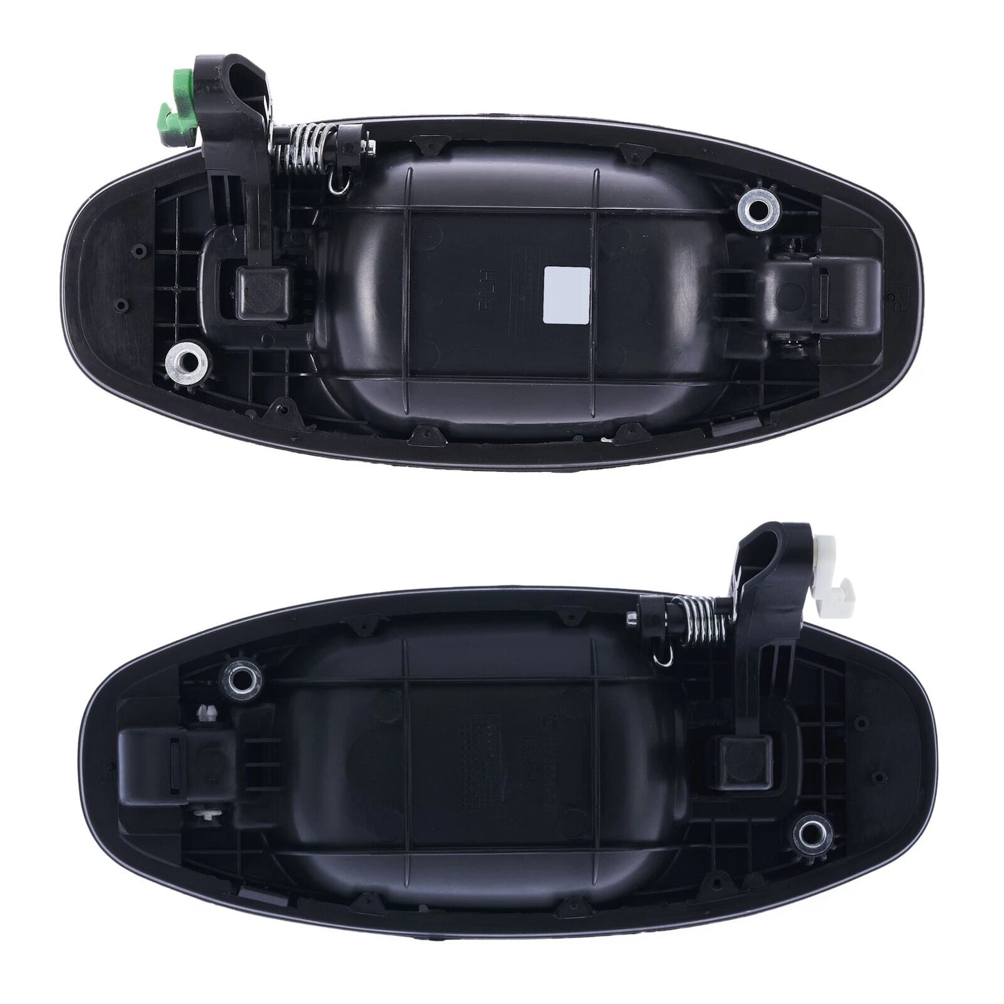 2 x Rear Outer Door Handles Black for Hyundai Santa Fe (2000-2005)