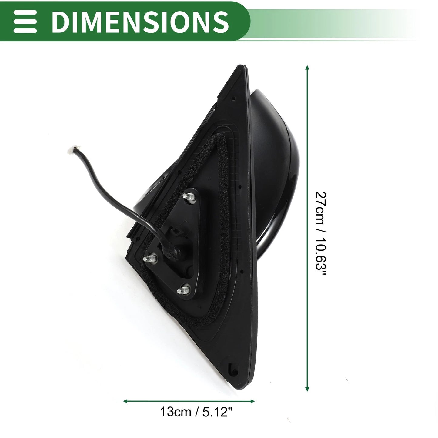 Left Side Door Mirror Glass for Toyota Highlander (2001-2023)