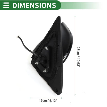 Left Side Door Mirror Glass for Toyota Highlander (2001-2023)