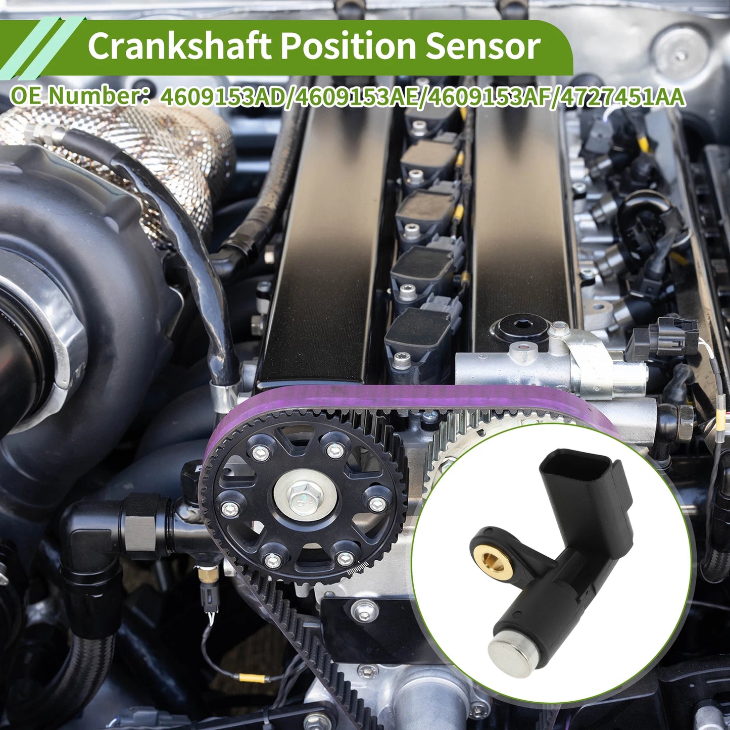 Crankshaft Position Sensor for Jeep Wrangler 4.0L (2002-2006) 1 x Sensor