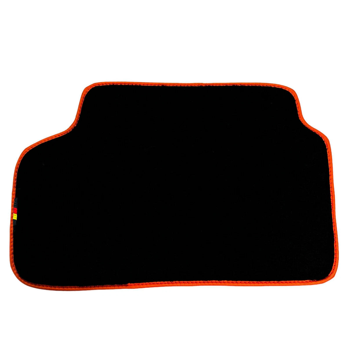 AutoWin Black Floor Mats for BMW X1 Series E84 SUV (2009-2015) Orange Trim