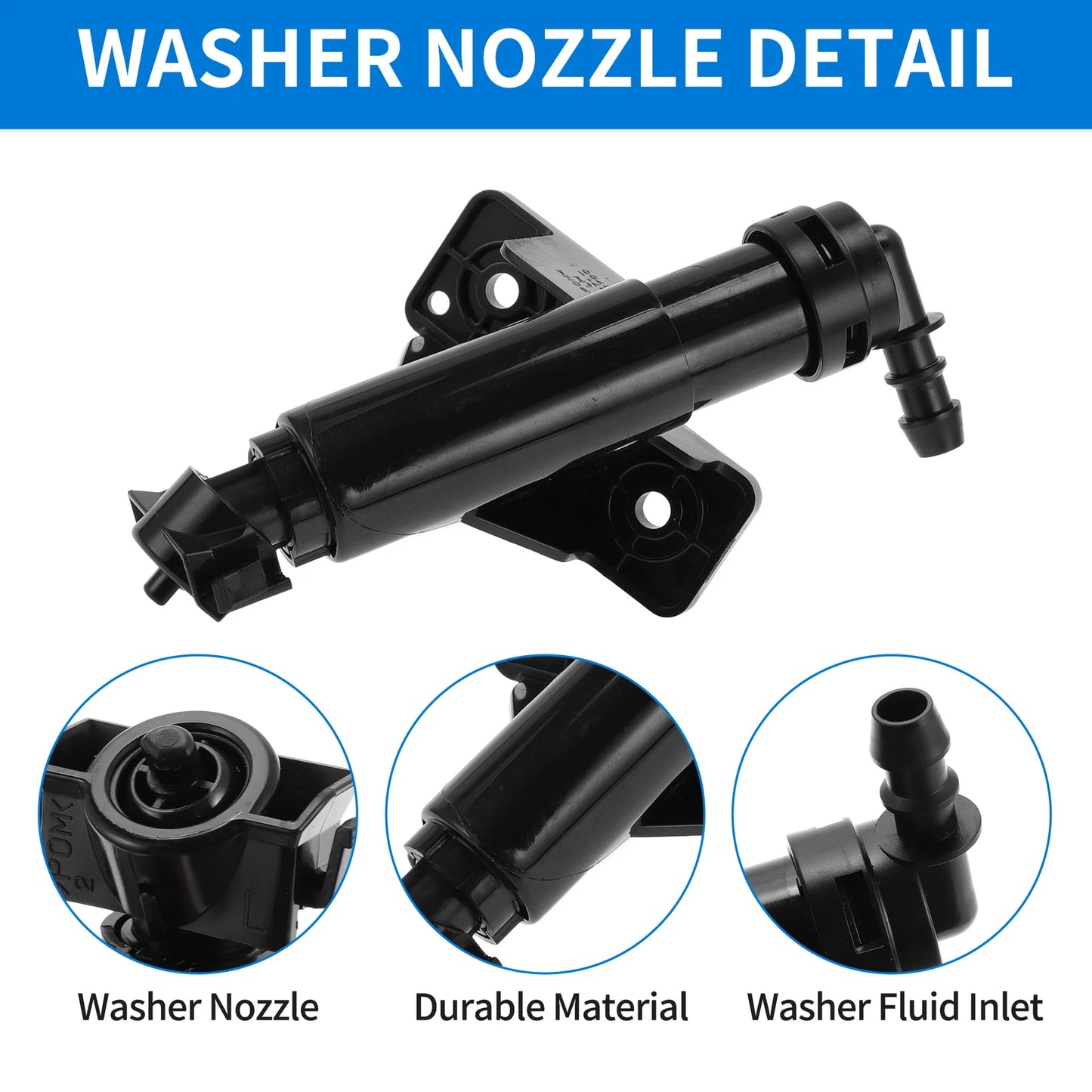 Driver Side Headlight Washer Nozzle for Kia CEED (2012-2017)