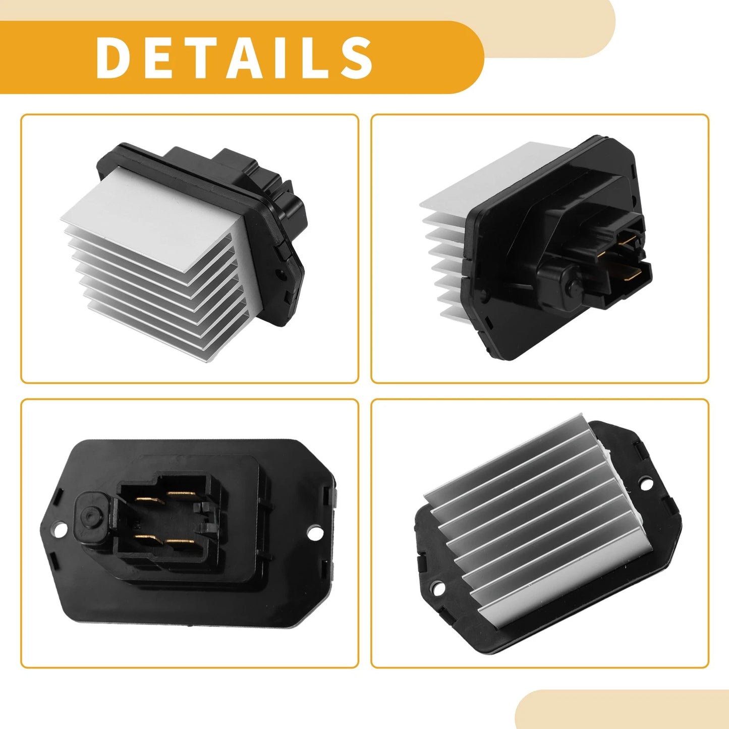 Blower Motor Resistor for Infiniti M37 (2011-2013) Black 1 Pcs