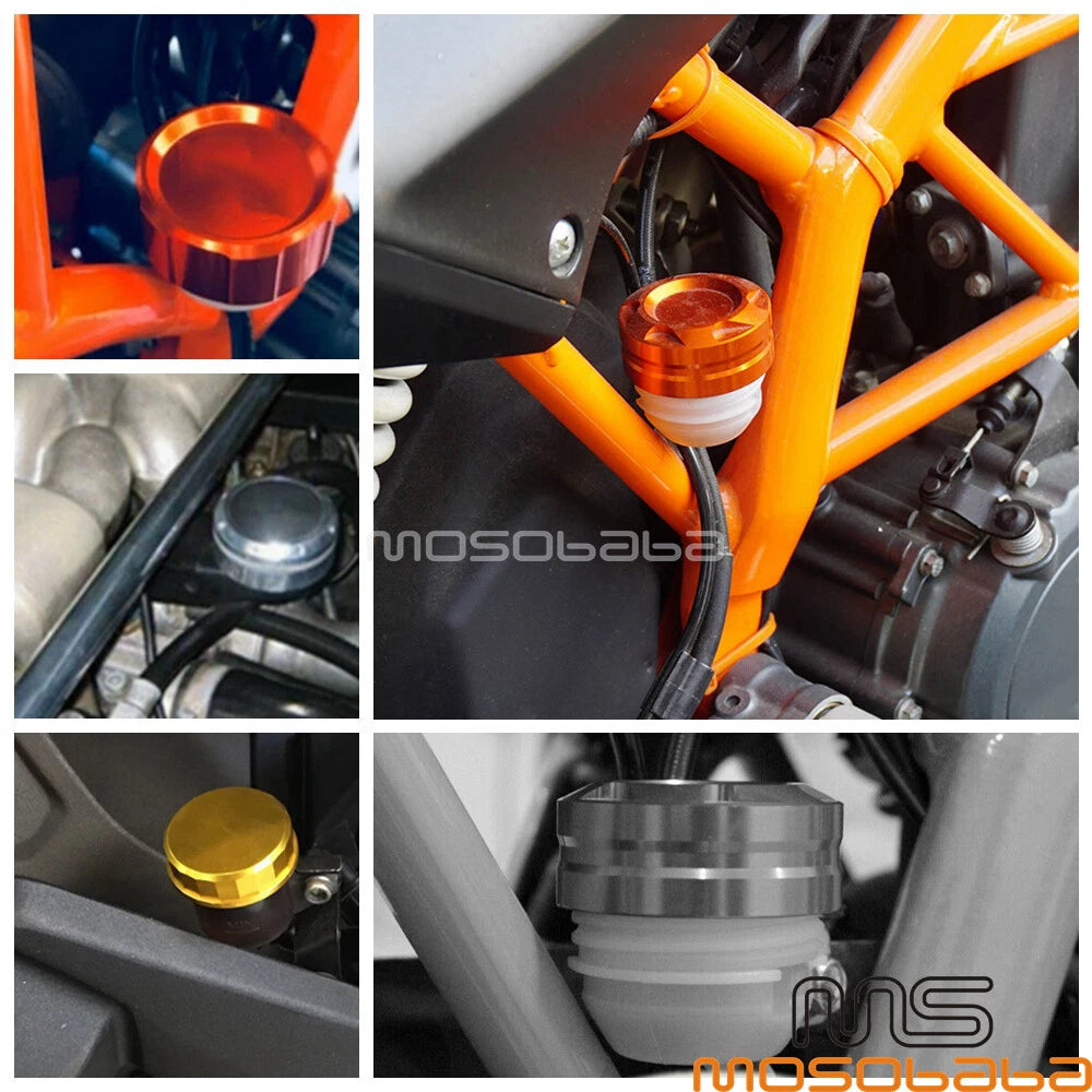 Dirt Bike Oil Fluid Cap Brake Reservoir Cover for Yamaha Kawasaki BMW