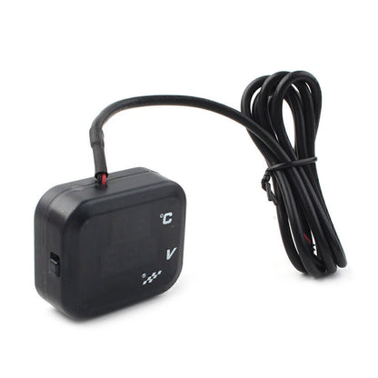 Air Temperature Gauge LED Voltmeter for Motorcycle (No Year Specified)