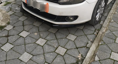 Front Bumper Lip Splitter Spoiler for VW Golf Mk6 (2009-2013) x3 Pieces