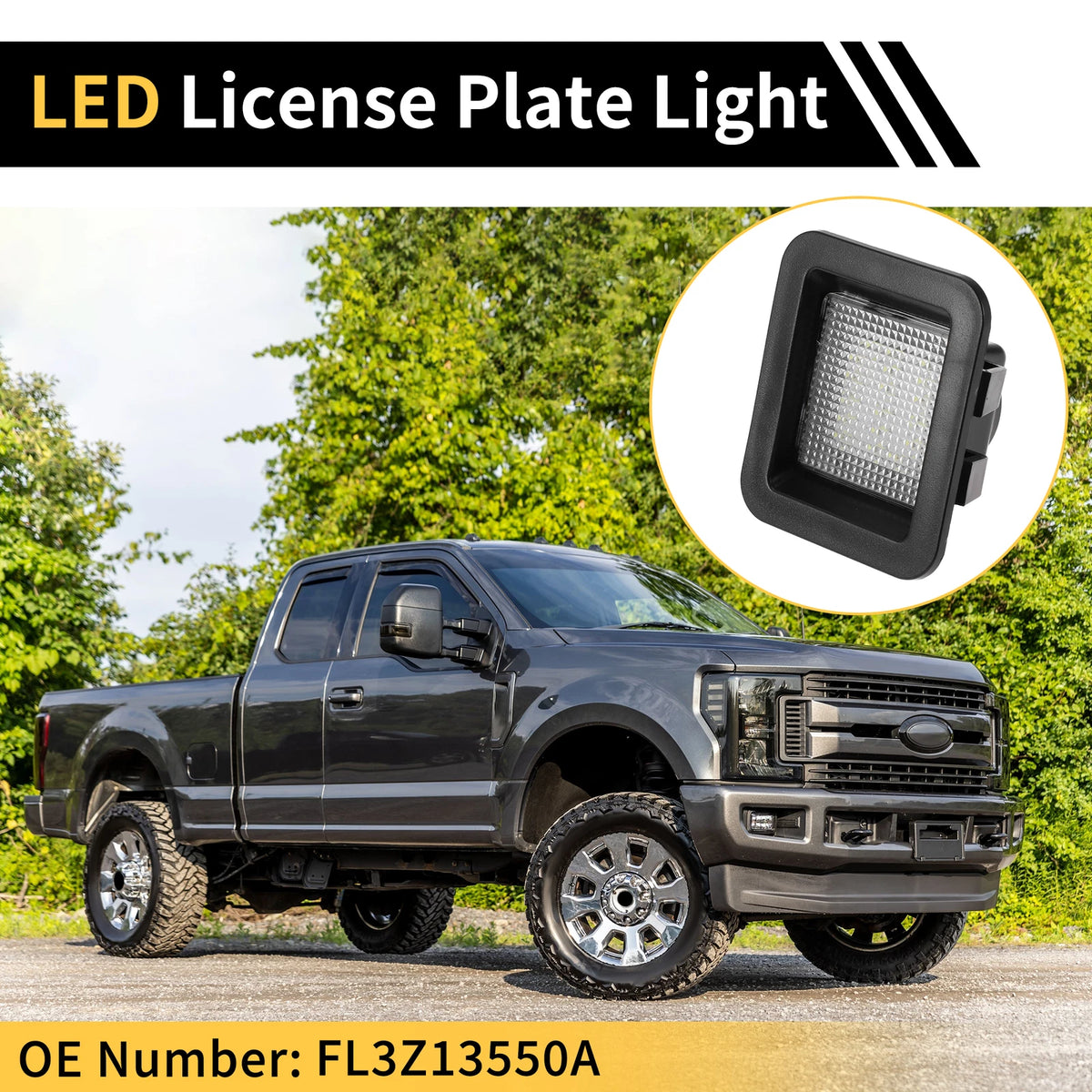 License Plate Light Tag Lamp for Ford F-150 (2015-2023)