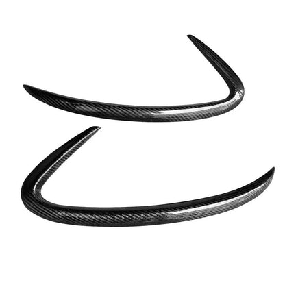 Fits Benz C167 GLE450 GLE63 53 Coupe Real Carbon Fiber Rear Bumper Canard Fins