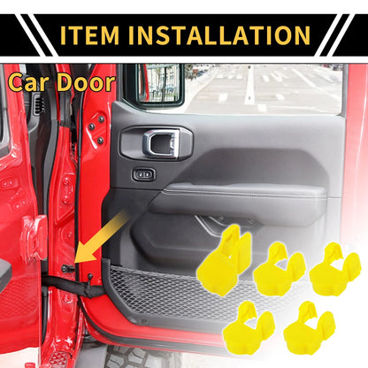 Door Limiting Cover Trim for Jeep Wrangler JL JLU (2018-2024) - Yellow