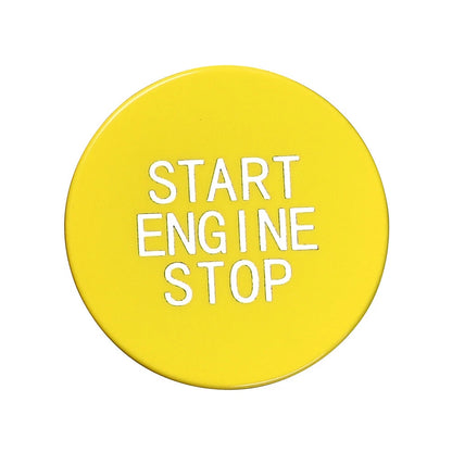 Yellow Car Engine Start Stop Button Switch Cover Trim for BMW 3 8 X Series (2012-2020)