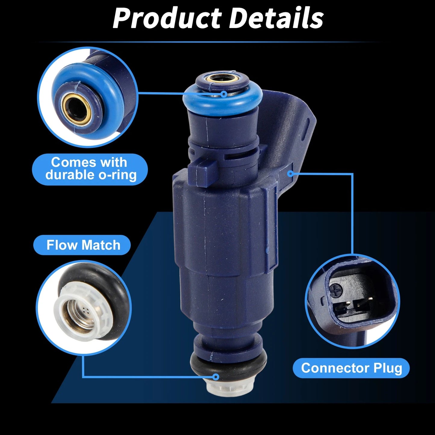1x Fuel Injector for Chevrolet Equinox 3.6L V6 (2008 - 2009)