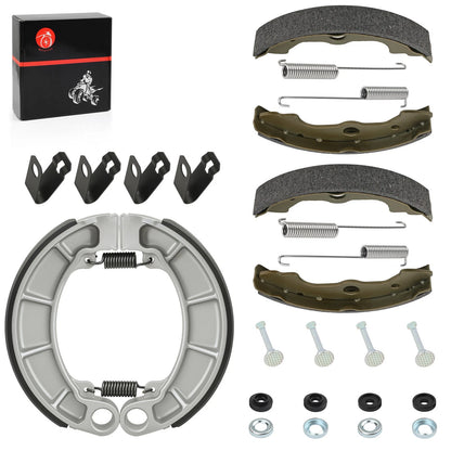 Front & Rear Brake Shoes Kit for Honda Rancher 400 TRX400FA/FGA (2004–2007)