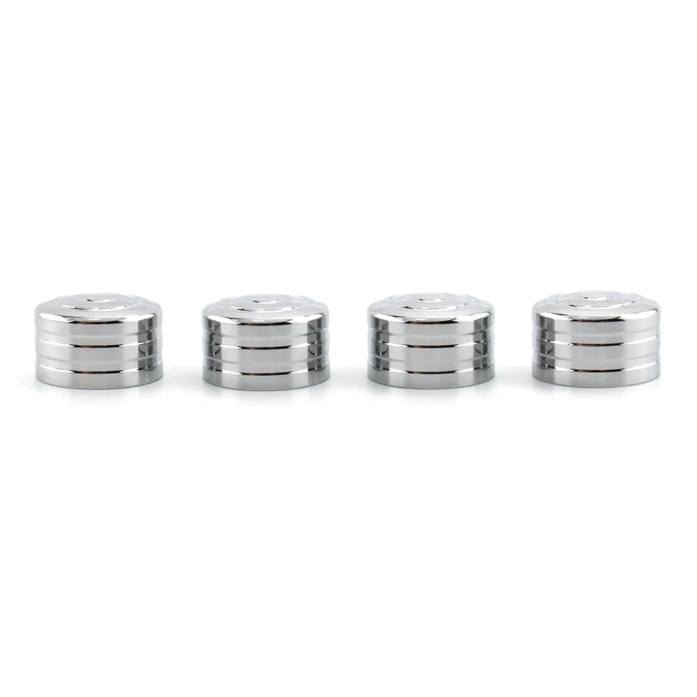 4 x Chrome Machined Head Bolt Cover Caps for Triumph T120 Thruxton (2016-2023)