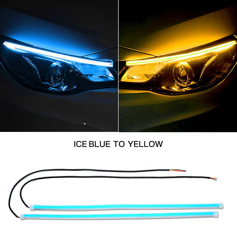 Flexible 30/45/60CM LED Strip Lamp for Car Daytime Running Light ()