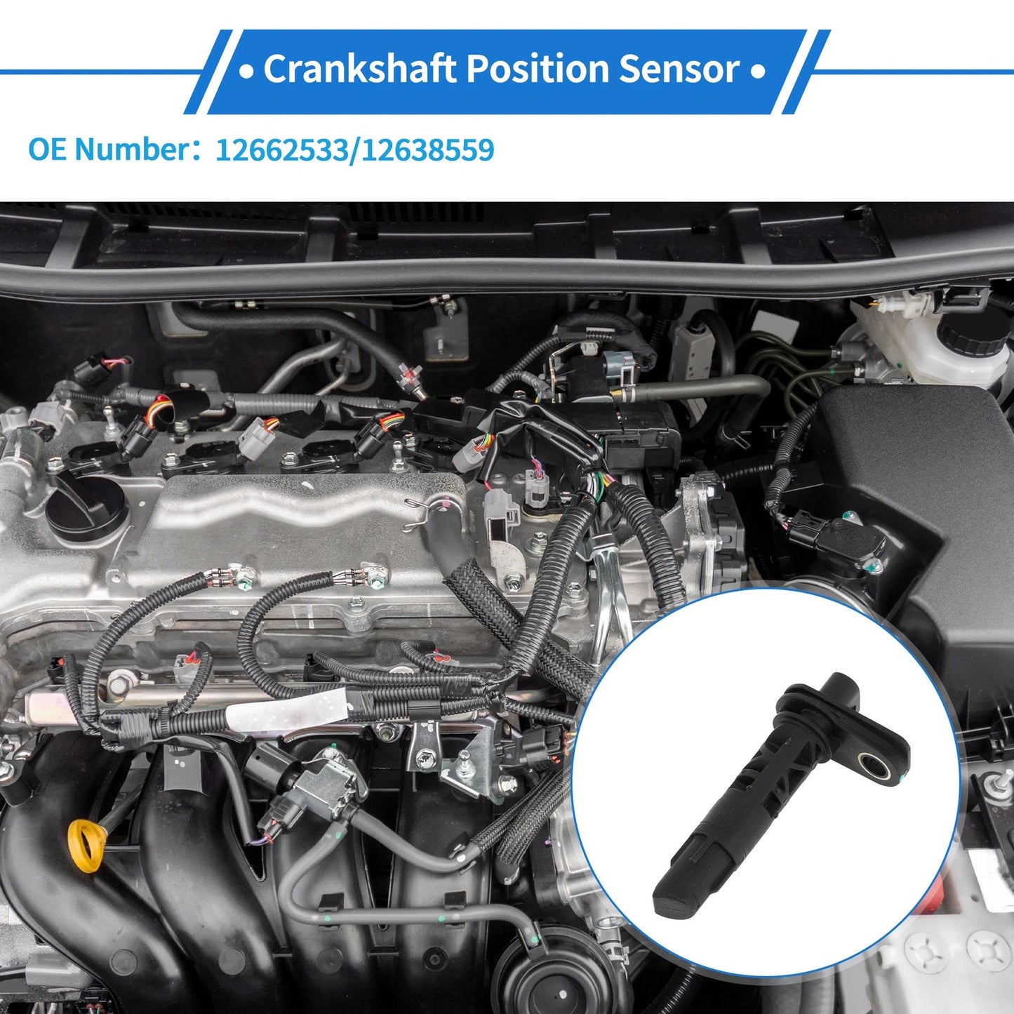 1 Pc Crankshaft Position Sensor for Chevy Cruze 1.4 (2017-2019)