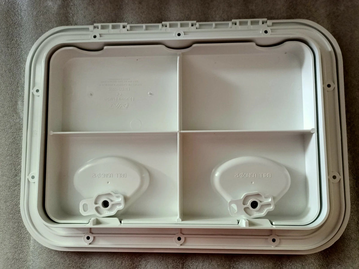 Access Hatch Caravan Boat Marine White 440mm x 315mm Deluxe Made in Italy