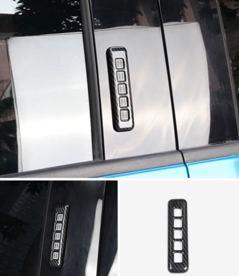 Carbon Fiber Door Lock Button Cover Trim for Ford F150 (2015-2019)