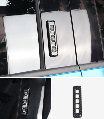 Carbon Fiber Door Lock Button Cover Trim for Ford F150 (2015-2019)