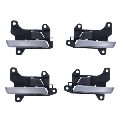 4pcs Silver Inner Door Handle, Black Base for Hyundai Elantra (2012-2016)