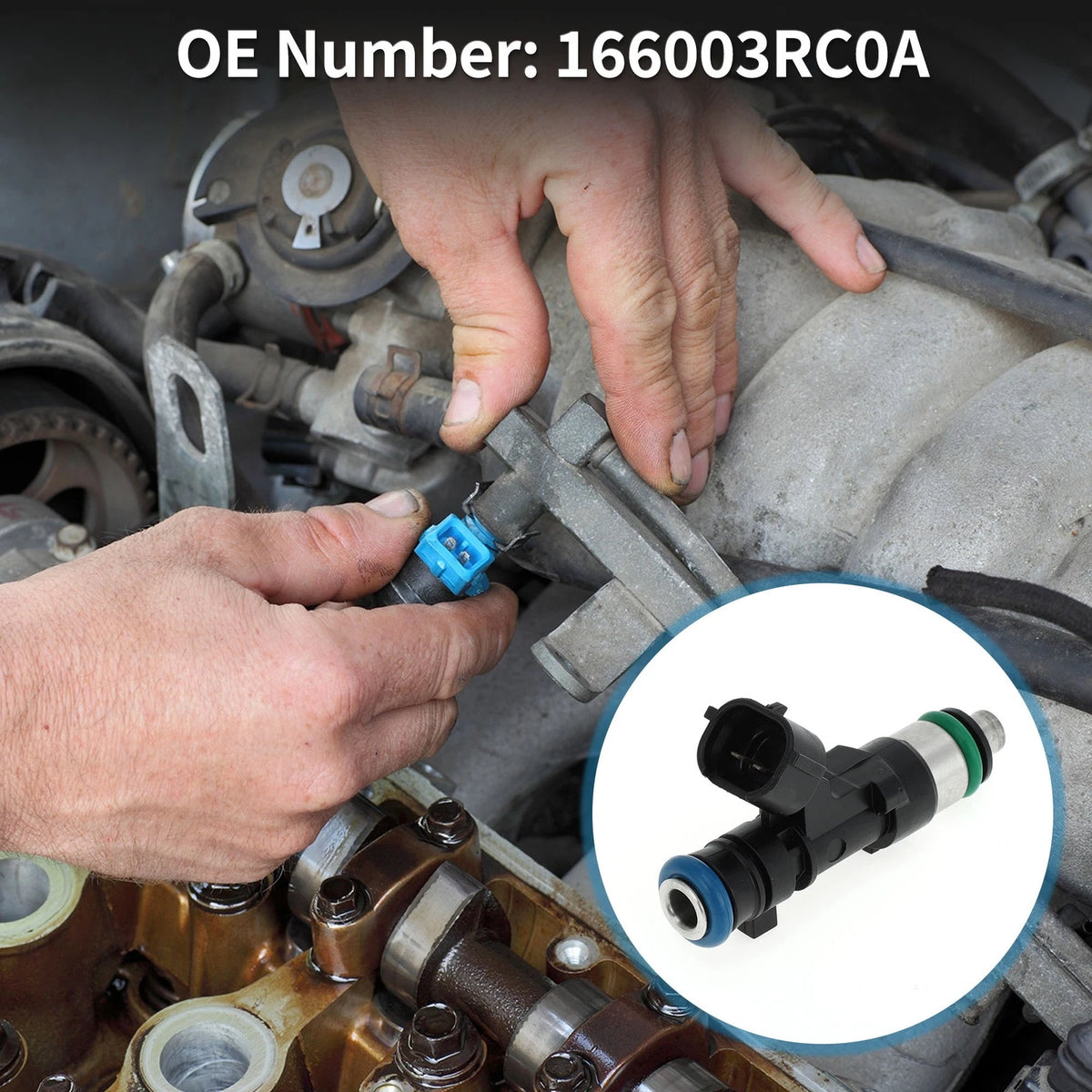 Fuel Injector 1 Pc for Nissan Sentra 1.8 (2013-2019) Gray