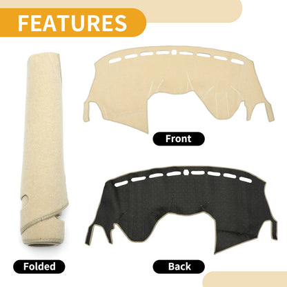 Dashboard Cover Mat for Ford Kuga 2015-2020 - Beige 1 x Carpet Cover