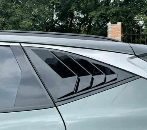 Side Window Louver Shutter Cover Trim Black 2 x for Hyundai Tucson (2022–2022)