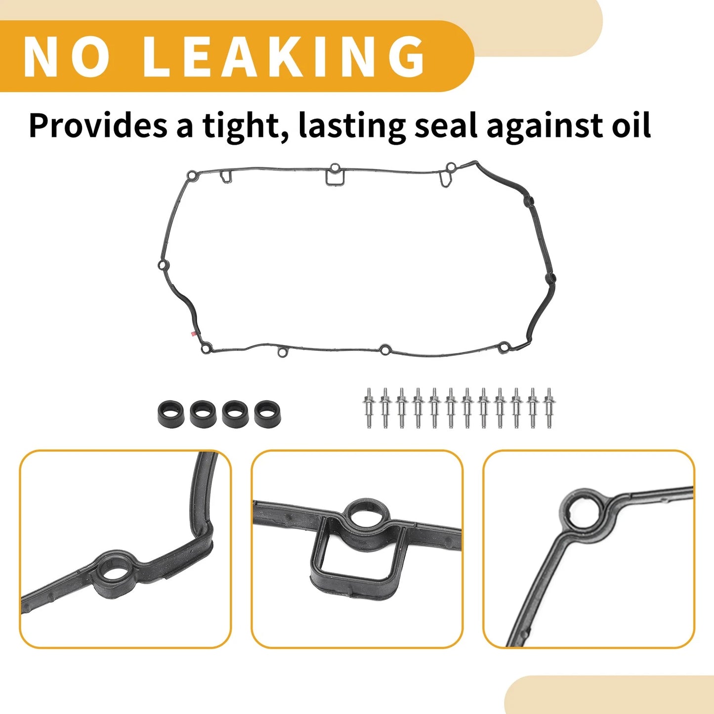 Engine Valve Cover & Gasket for Mini Cooper (2007-2015) 1 Set