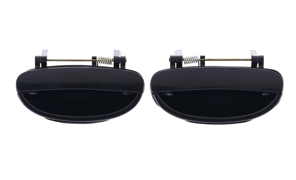 2 x Rear LH+RH Smooth Black Outer Door Handle for Daewoo Nubira J100/J150 (1997–2003)