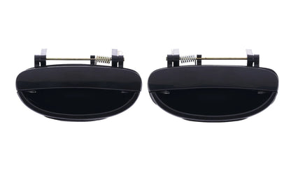 2 x Rear LH+RH Smooth Black Outer Door Handle for Daewoo Nubira J100/J150 (1997–2003)