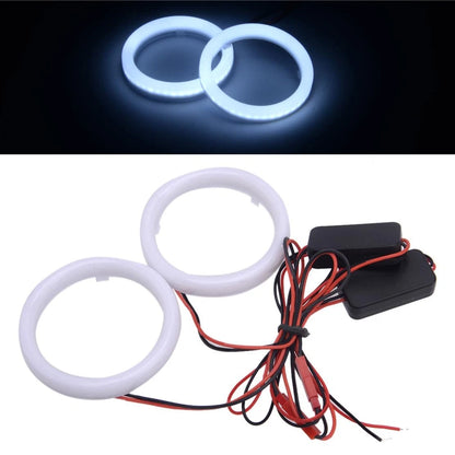 70mm DRL COB LED Angel Eyes Halo Ring Headlight Lights for Car