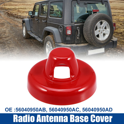 Radio Antenna Base Cover for Jeep Wrangler & Gladiator (2018-2023) Red