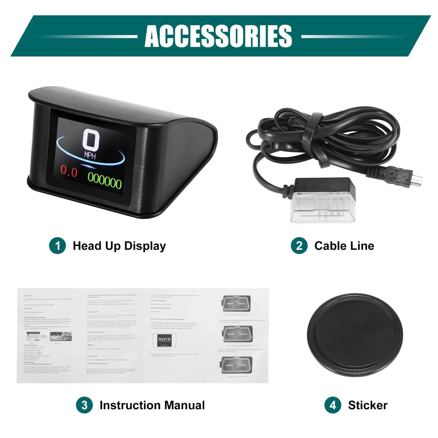 HUD Head Up Display Mini Digital Speedometer for Car (No specific years)