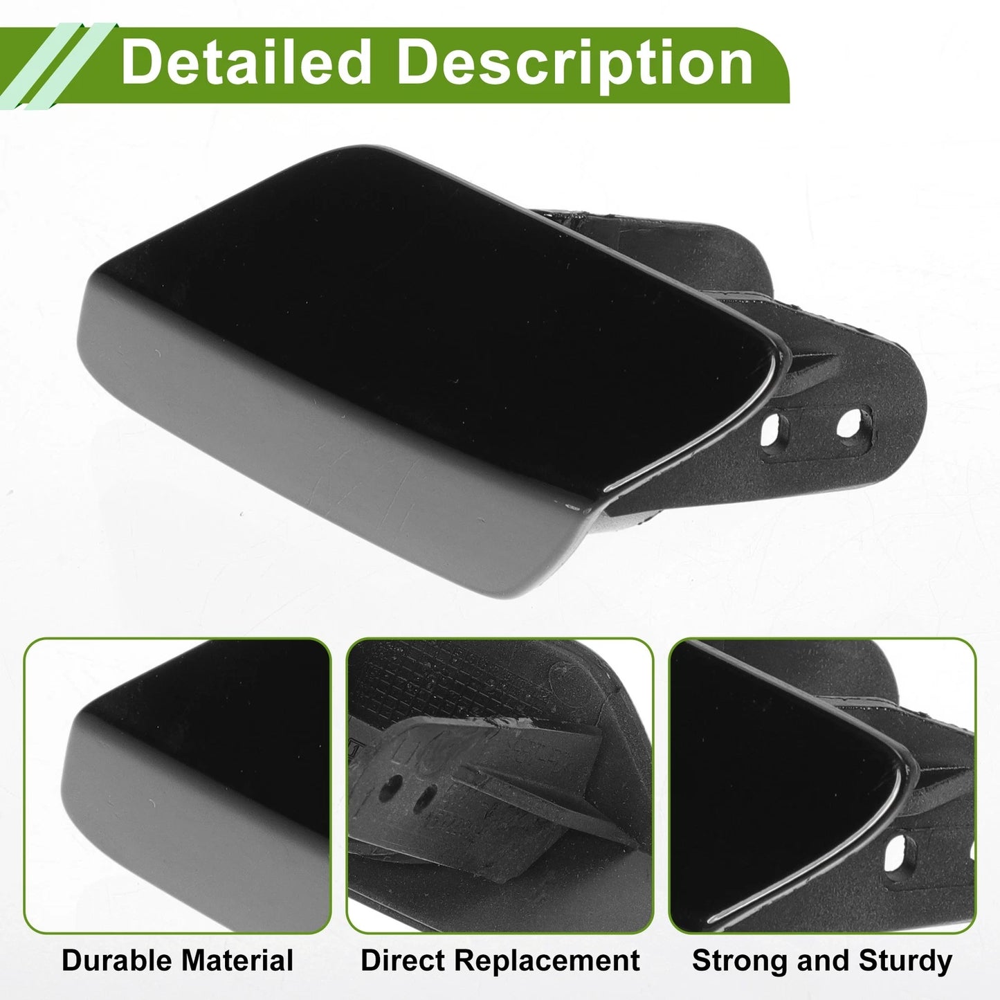 Front Left Washer Nozzle Cover for BMW 320i (2013-2018) - Black Cap