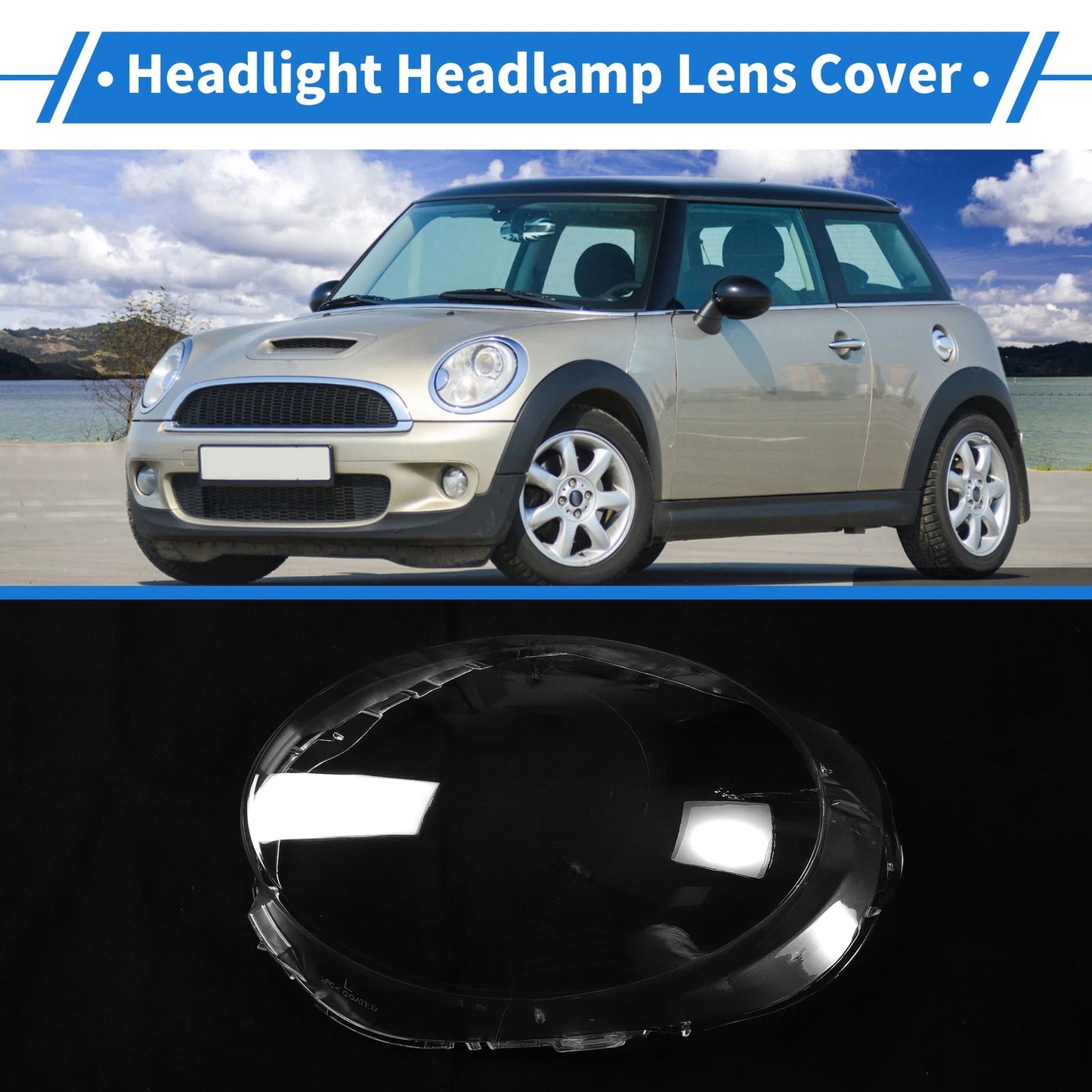 1 x Front Left Headlight Lens Cover for Mini F55 (2014-2018)