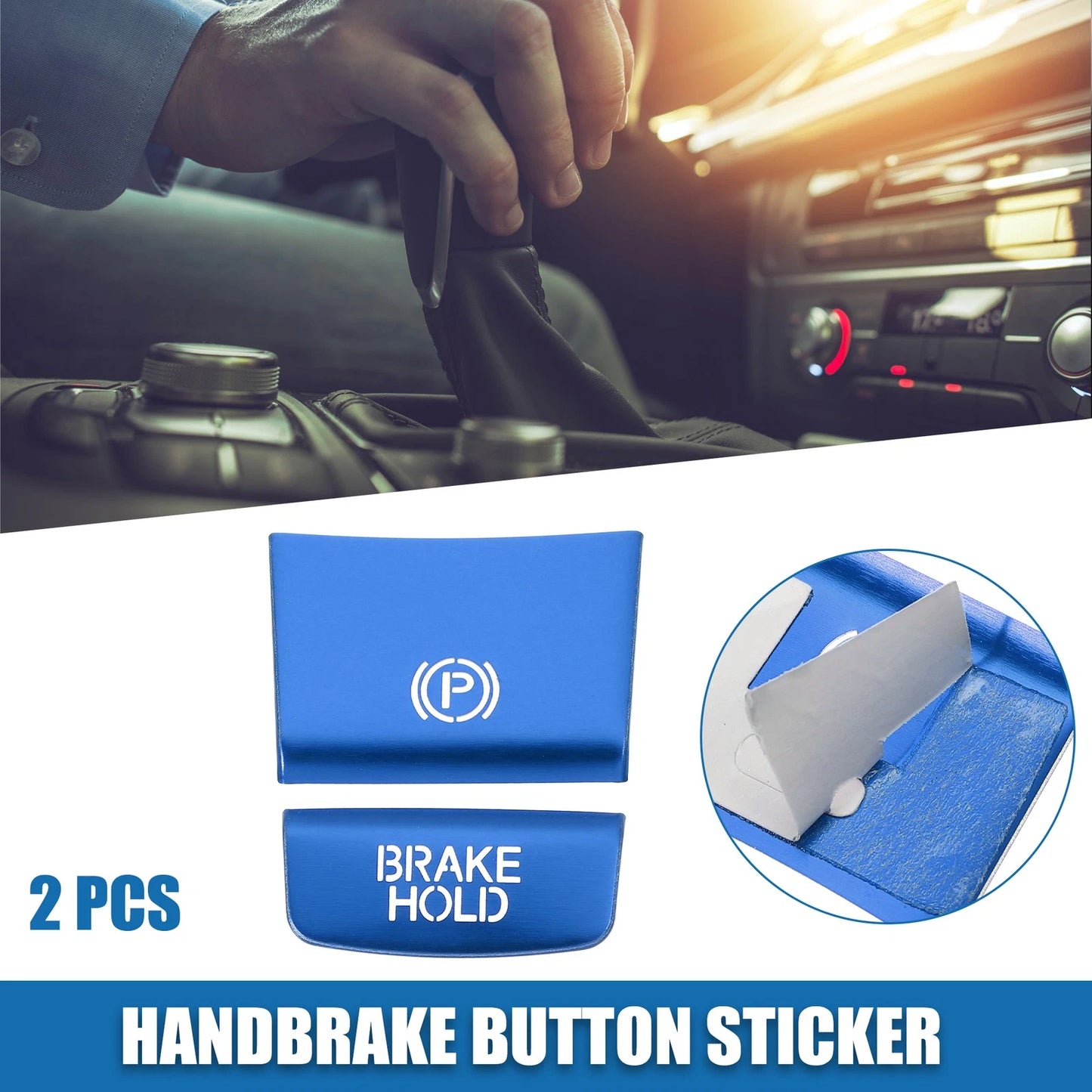 Handbrake Button Stickers with Adhesive Covers for Honda HR-V (2016-2020)