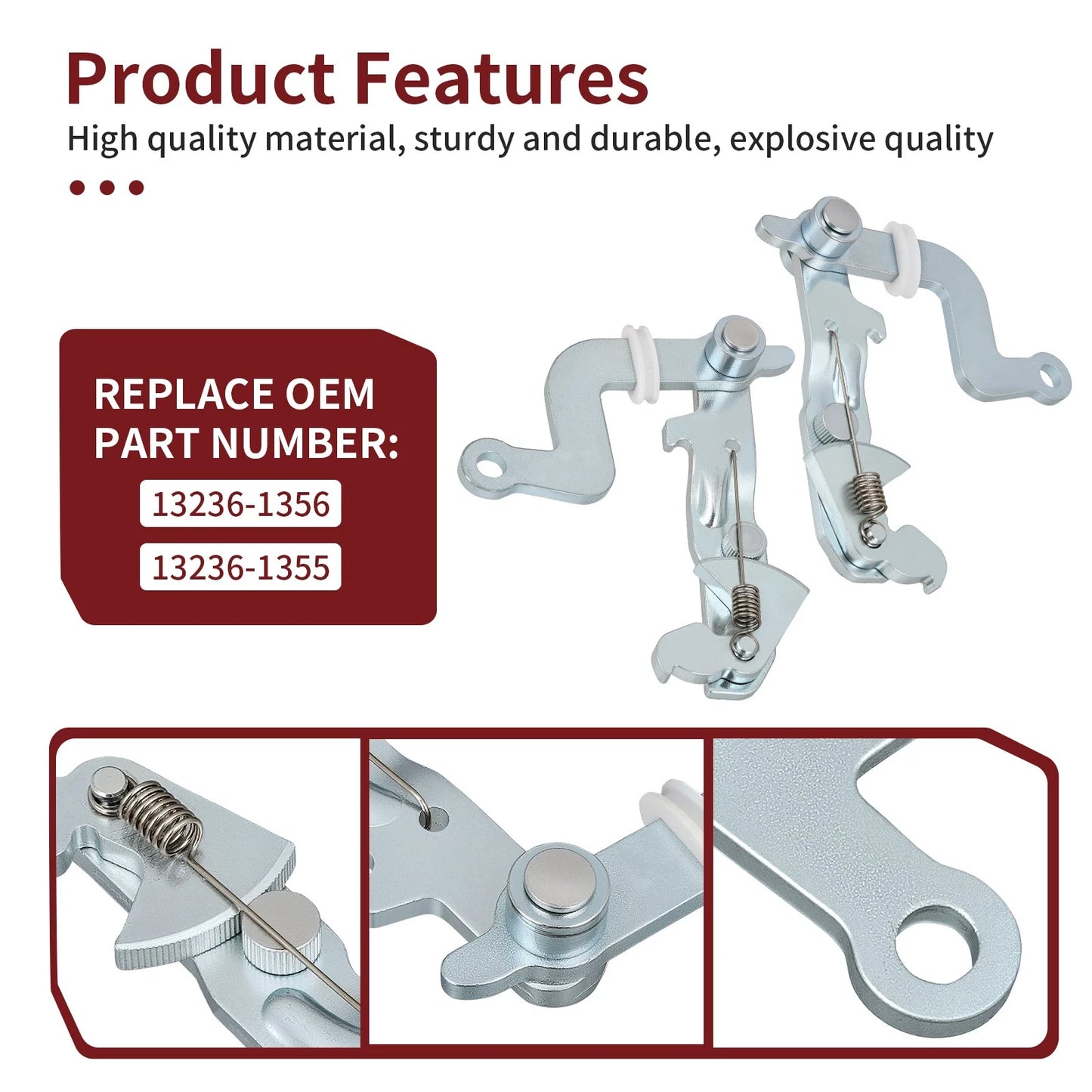 2x Left Right Brake Lever Bracket for Kawasaki Mule 4000 (2009–2023)