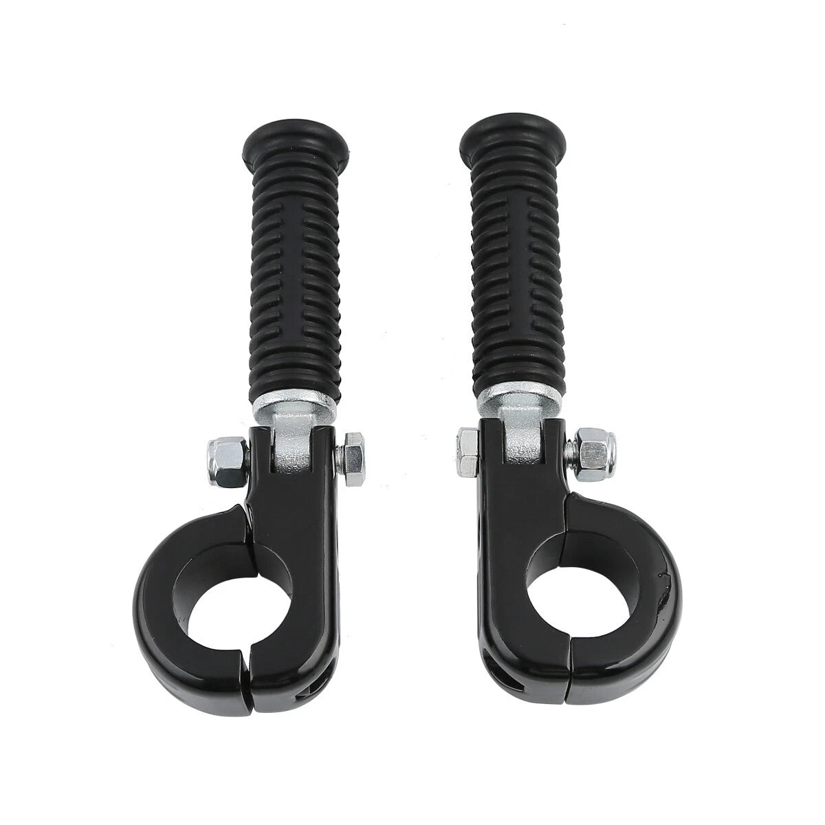 1 1/4" Black Highway Engine Guards Crash Bar Foot Pegs