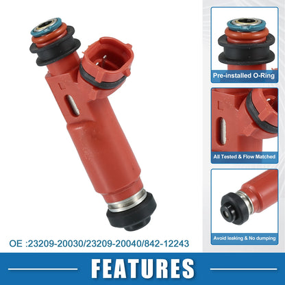 Fuel Injector for Lexus RX330 2004-2009 3.3L - 1 x Red Injector