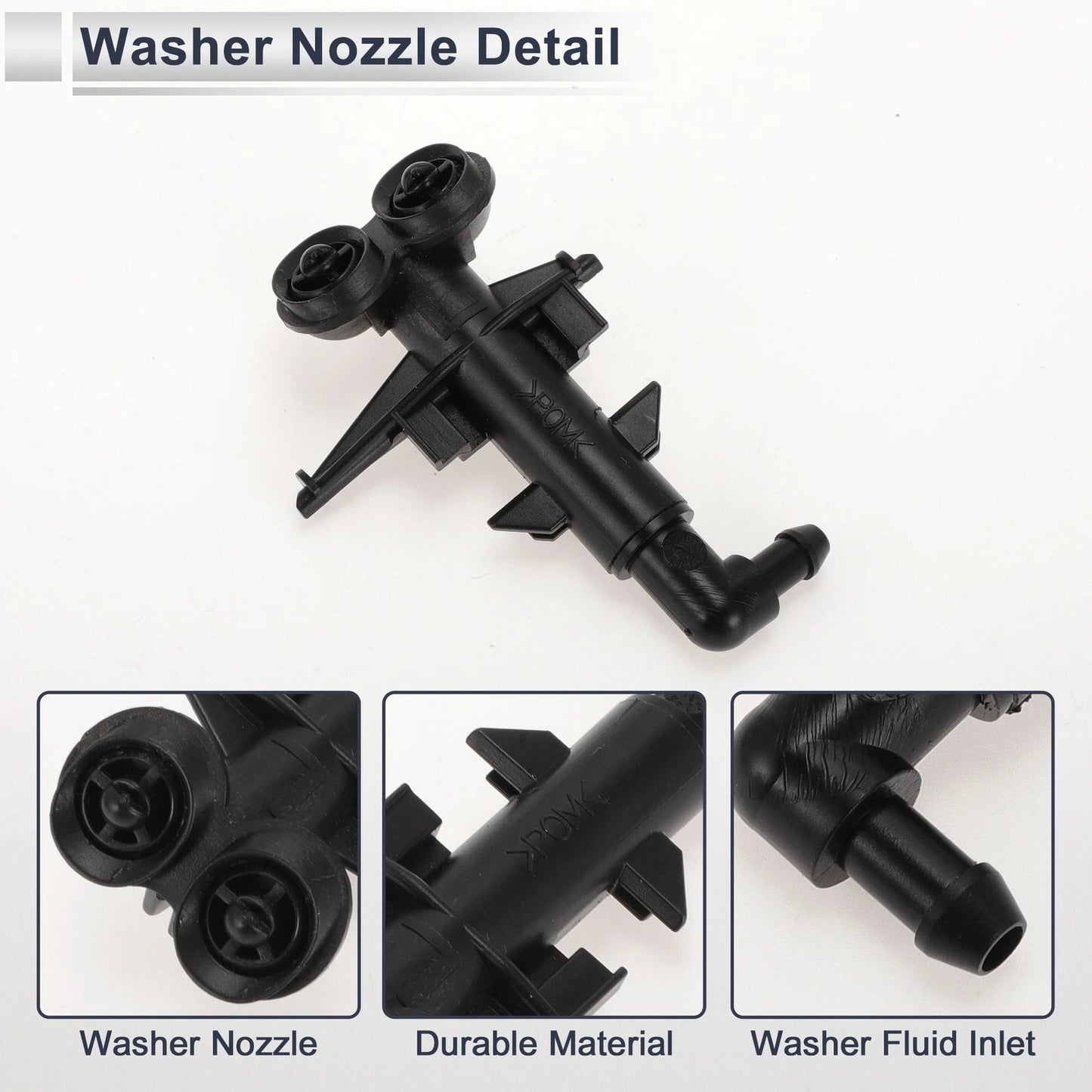 Front Driver Side Headlight Washer Nozzle for Land Rover LR2 (2008-2012)
