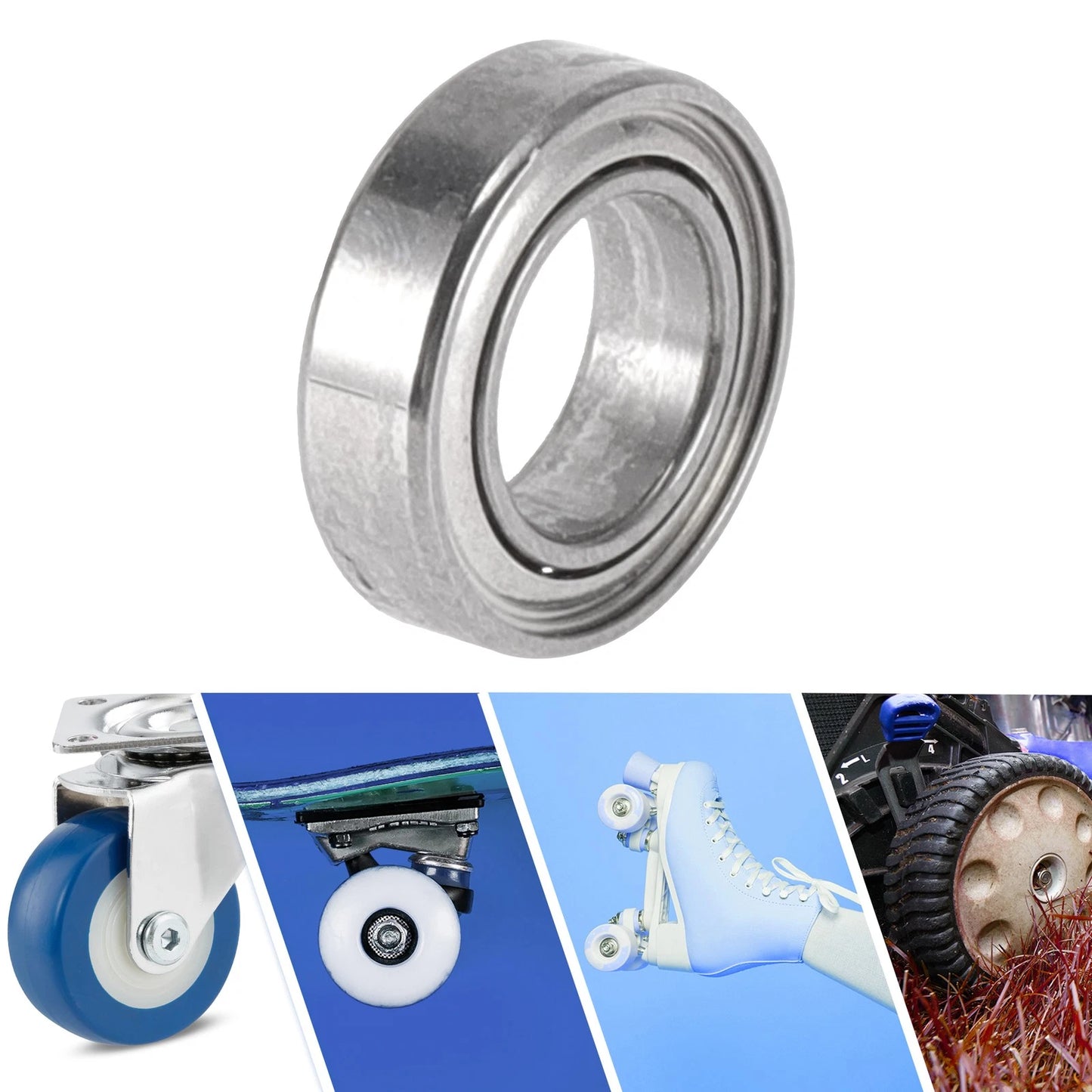 4x7x2mm Deep Groove Ball Bearings for Scooter Skateboard Wheel