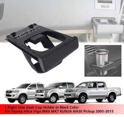 Black Dash Cup Holder for Toyota Hilux Vigo MK6 MK7 Ute(2005-2015)